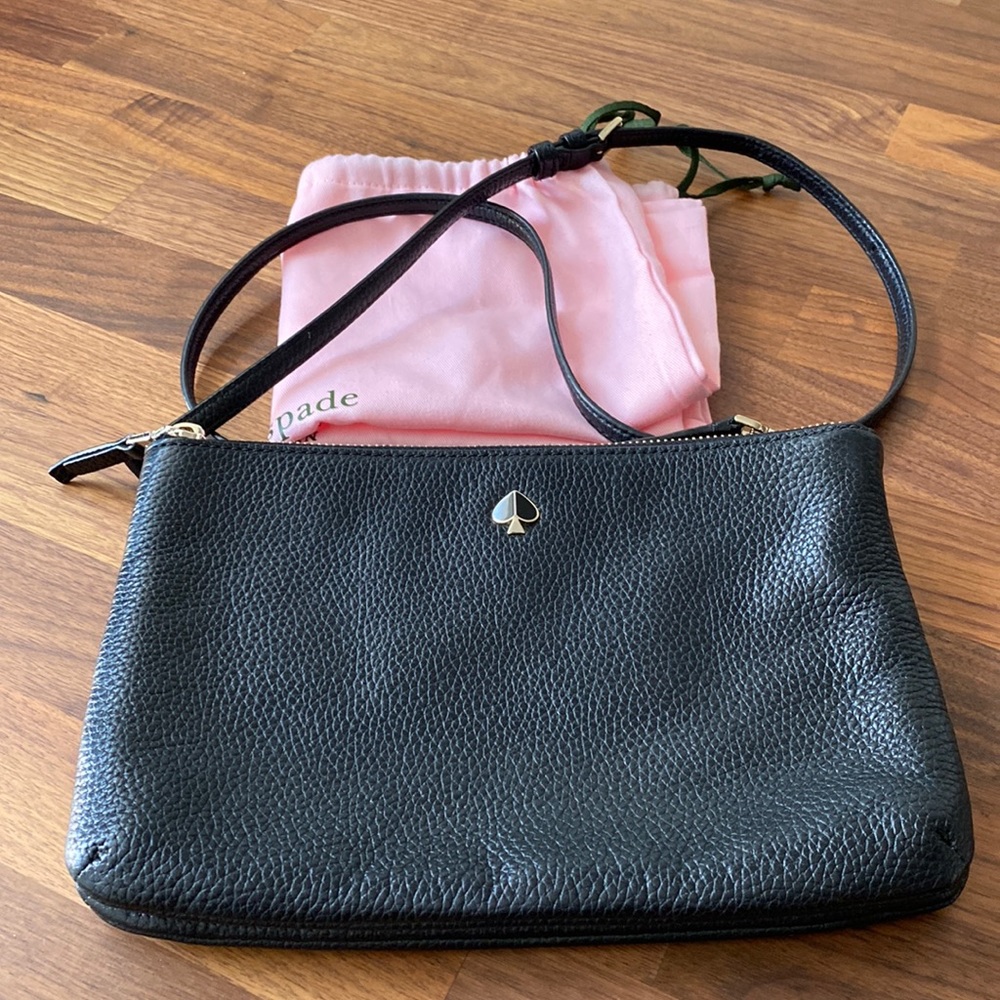 Kate Spade double zippers crossbody bag